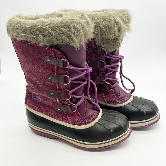 Sorel‎ Joan of Arctic Winter Boots Youth Size 6 NY1858-520 Waterproof Snow Boot - Picture 1 of 12